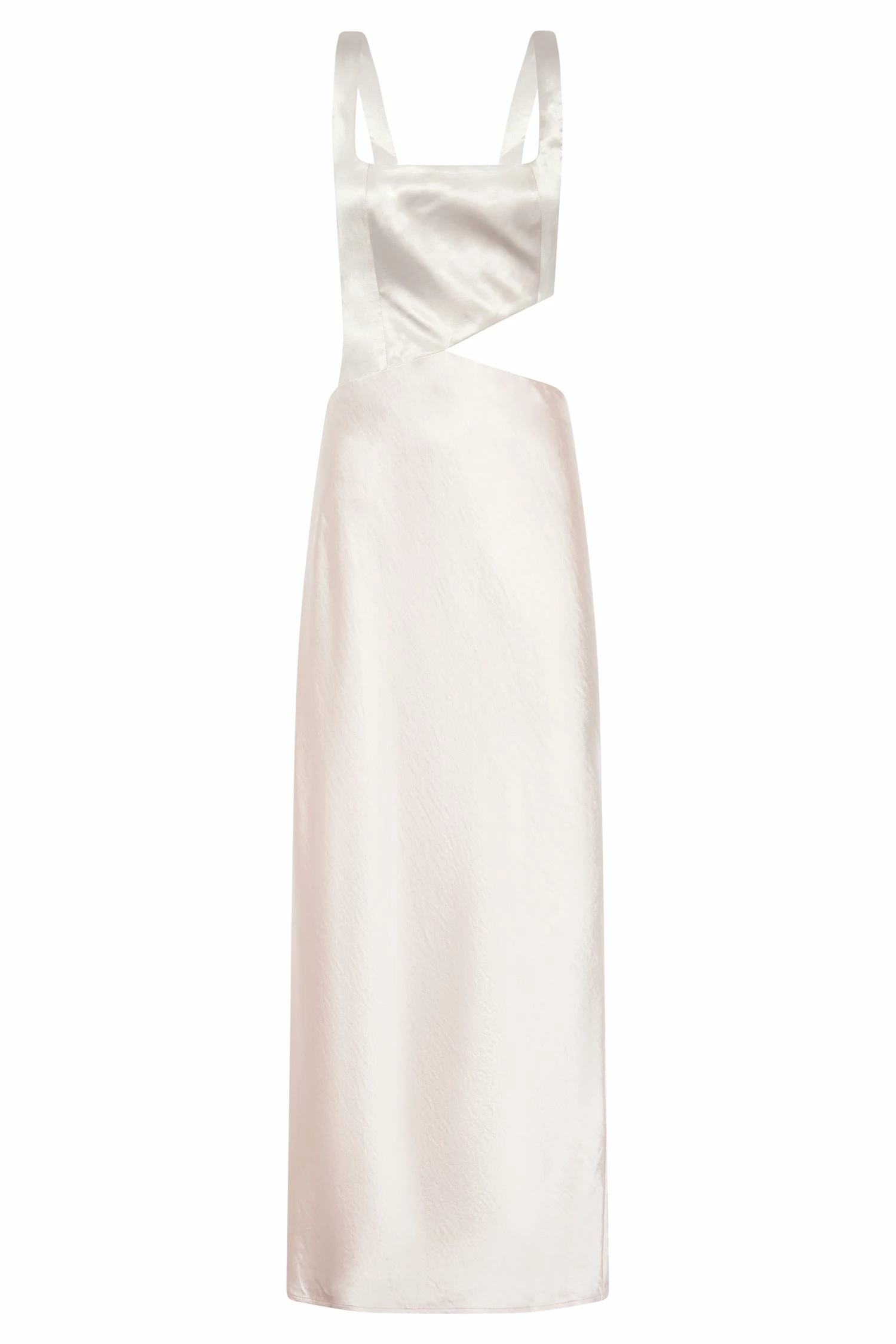 Gianna Two Tone Slashed Maxi Dress - Blush Pink 12 Gianna Two Tone Slashed Maxi Dress - Blush Pink - Image 10