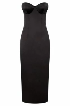 Bryony Cupped Bodycon Midi Dress - Black 19 Bryony Cupped Bodycon Midi Dress - Black -Meshki Shop B682022.10.11MESHKI 11448