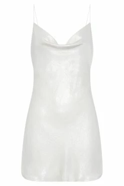 Rhea Cowl Mini Dress - Pearl -Meshki Shop B682022.10.11MESHKI 11486