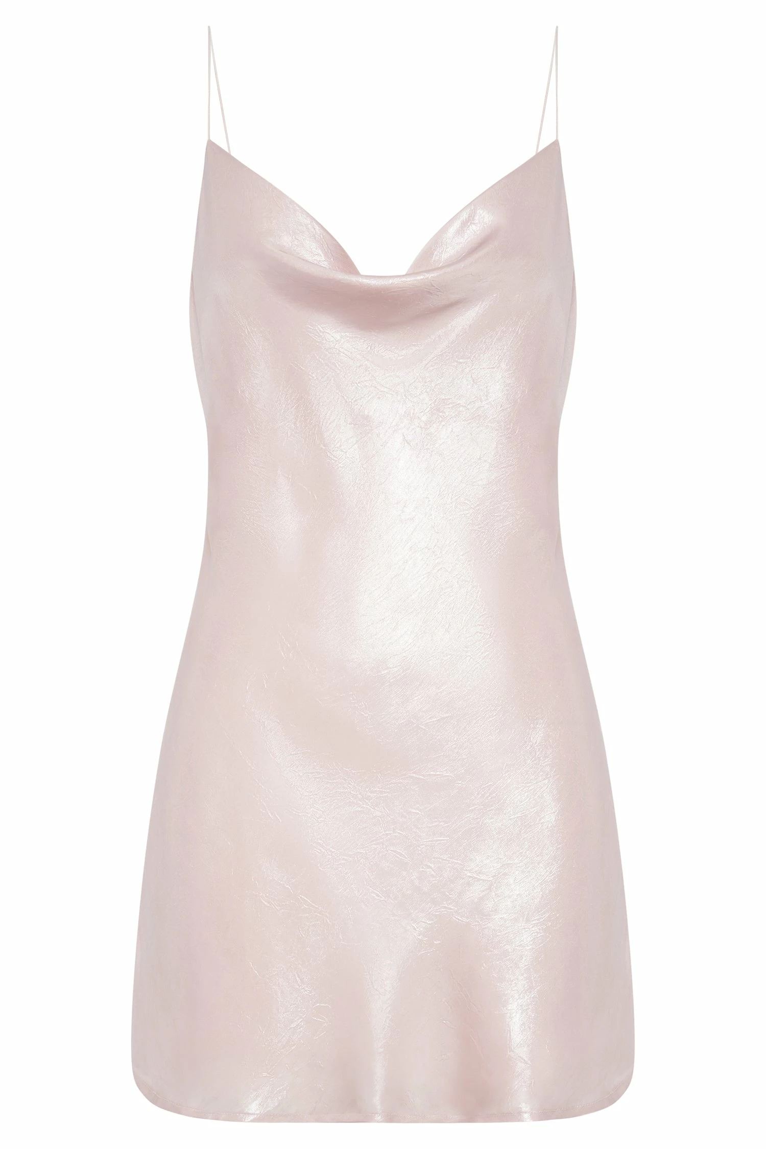 Rhea Cowl Mini Dress - Blush Pink 11 Rhea Cowl Mini Dress - Blush Pink - Image 9