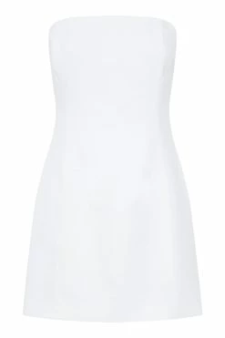 Maci Linen Mini Dress - White -Meshki Shop B682022.10.11MESHKI 11492