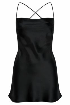 Sydney Mini Satin Dress - Black 19 Sydney Mini Satin Dress - Black -Meshki Shop B682022.10.11MESHKI 11498