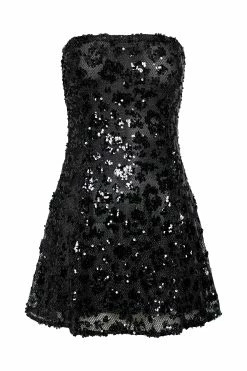 Everleigh Strapless Sequin Mini Dress - Black -Meshki Shop B682022.10.11MESHKI 11519