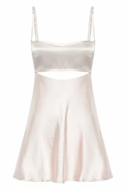 Veda Two Tone Mini Dress - Blush Pink -Meshki Shop B682022.10.11MESHKI 11575