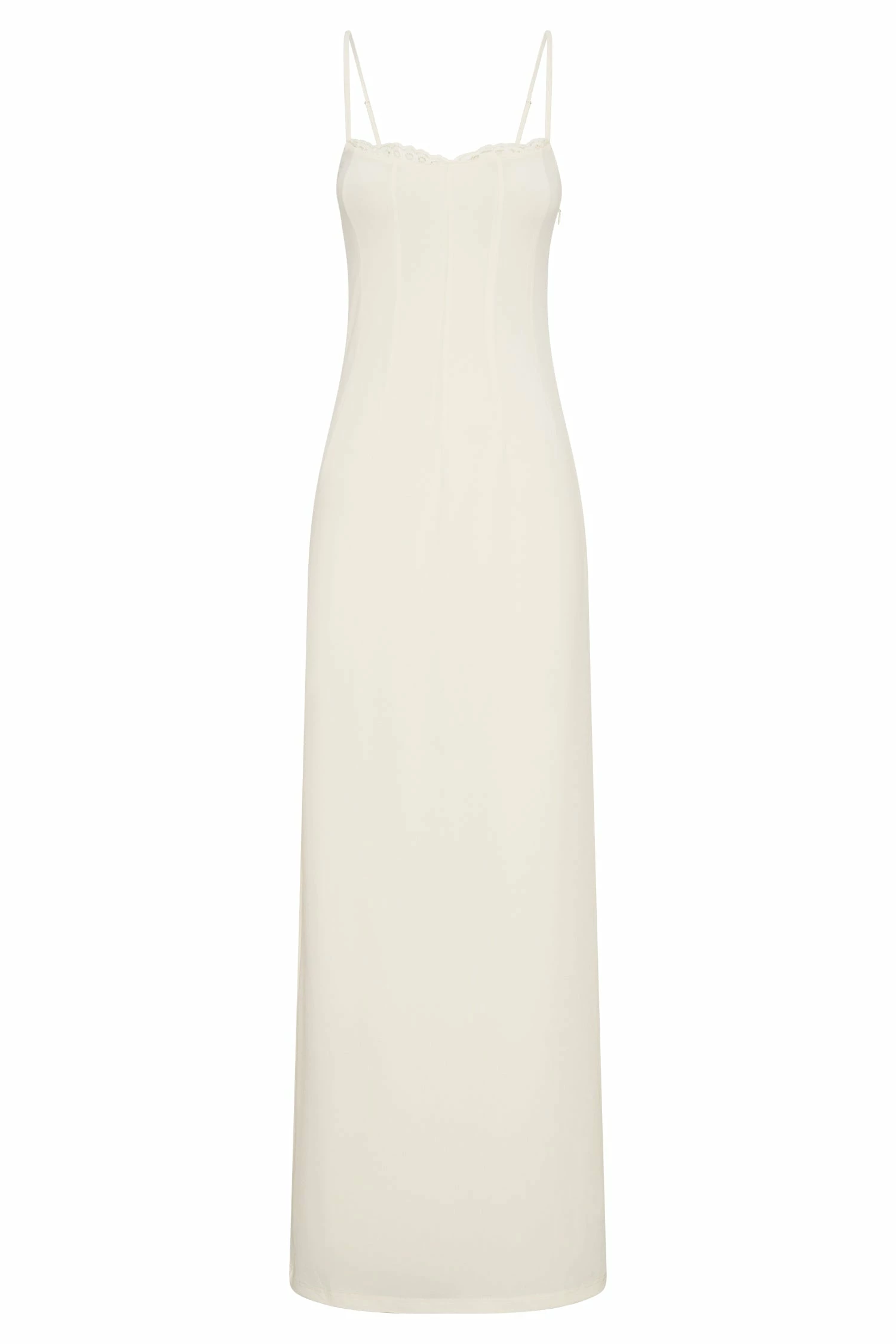 Amorette Lace Trim Maxi Dress - Bone 14 Amorette Lace Trim Maxi Dress - Bone - Image 12