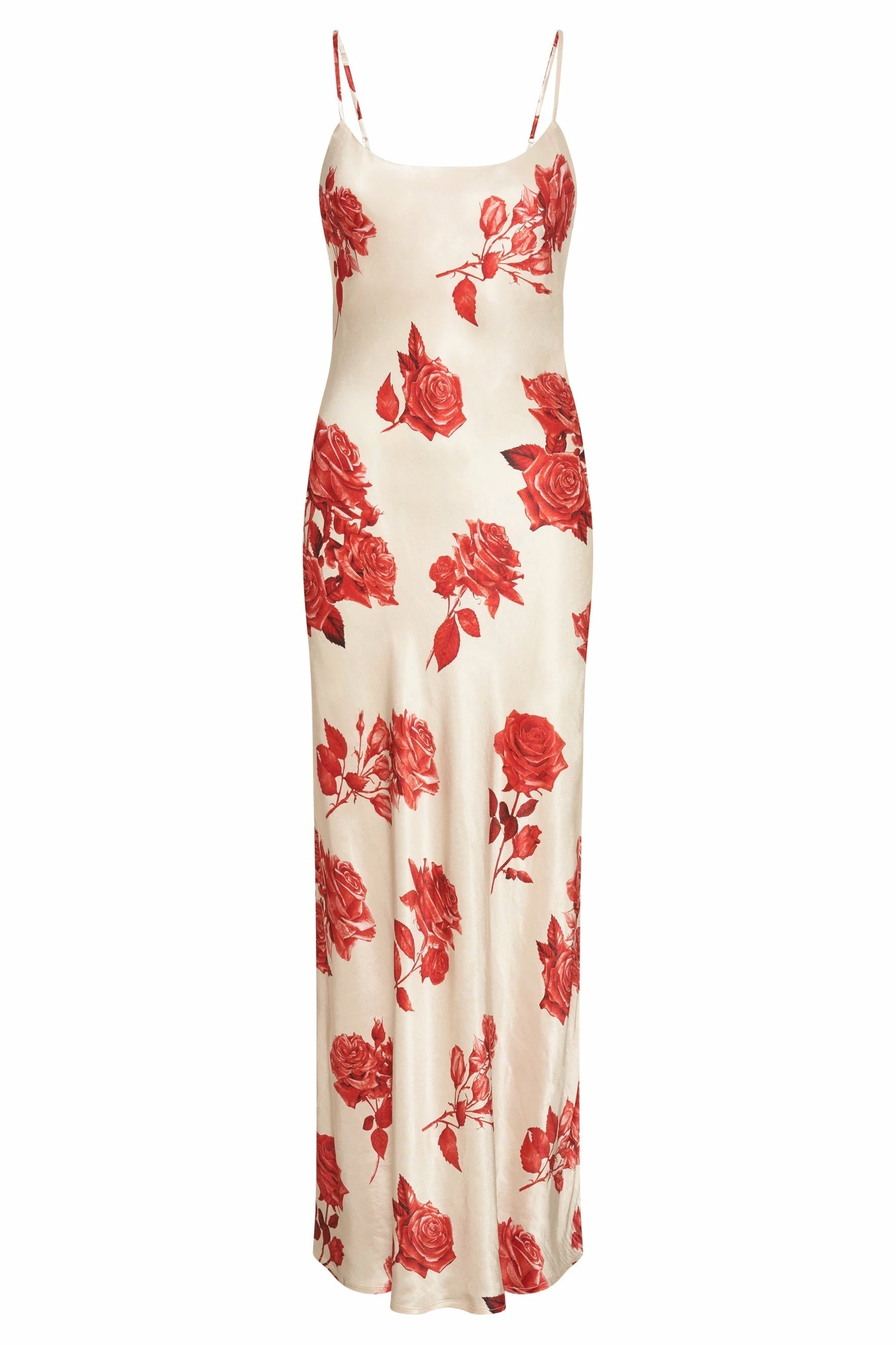 Rosalie Satin Maxi Dress - Rose Print 11 Rosalie Satin Maxi Dress - Rose Print - Image 9