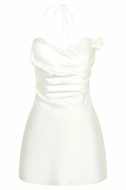 Otillie Rose Halter Mini Dress - White -Meshki Shop B722022.12.07MESHKI 12779
