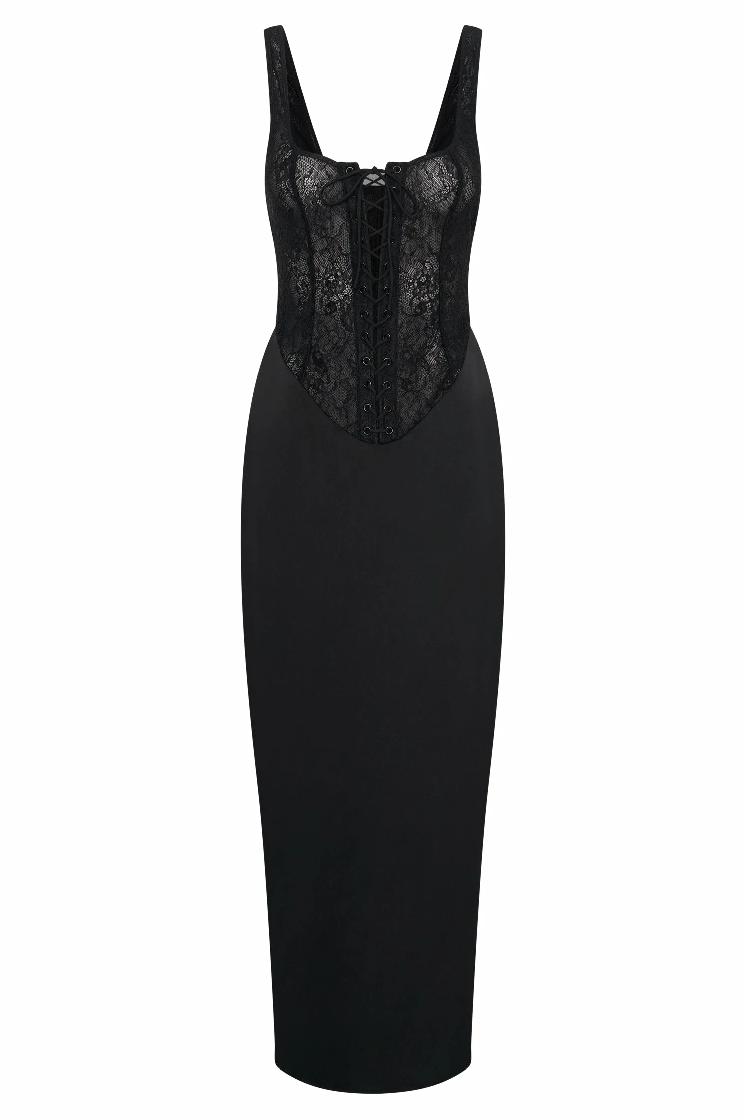 Octavia Lace Corset Maxi Dress - Black 11 Octavia Lace Corset Maxi Dress - Black - Image 9