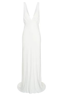 Amanza Maxi Dress With Cowl Back - White -Meshki Shop B732022.12.07MESHKI 12849