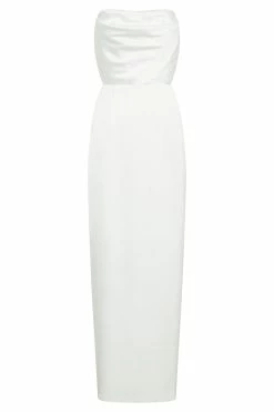Alanis Strapless Maxi Dress - White -Meshki Shop B732022.12.07MESHKI 12863