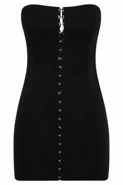 Ornella Hook And Eye Mini Dress - Black 19 Ornella Hook And Eye Mini Dress - Black -Meshki Shop B732022.12.07MESHKI 12898