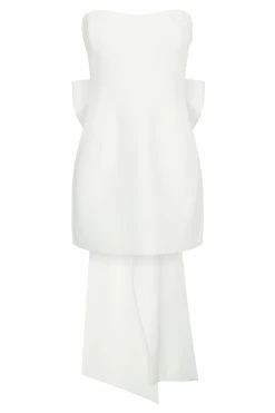 Meredith Strapless Bow Mini Dress - White 21 Meredith Strapless Bow Mini Dress - White -Meshki Shop B732022.12.07MESHKI 12935