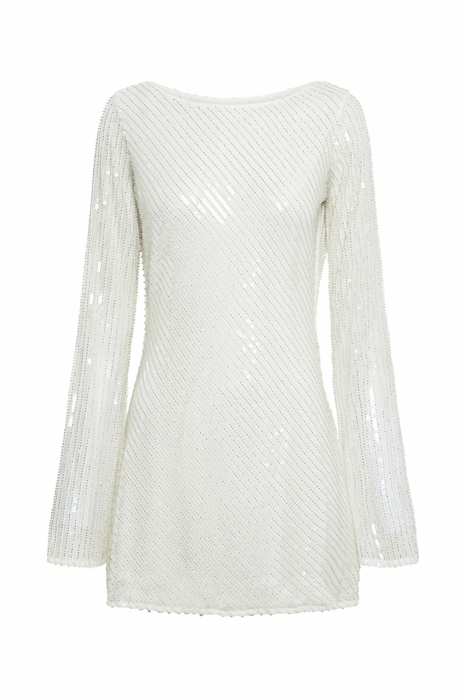 Nala Sequin Mini Dress - White 13 Nala Sequin Mini Dress - White - Image 11