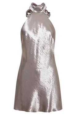 Cartia Bow Halter Mini Dress - Bronze -Meshki Shop B732022.12.07MESHKI 130181