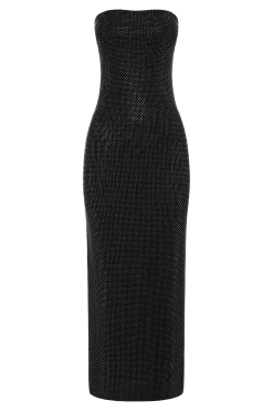 BSD Waverly Strapless Diamante Midi Dress - Black -Meshki Shop B742023.01.13MESHKI 13191