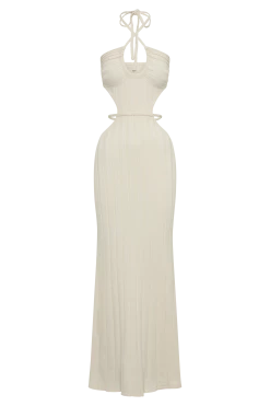Minerva Cut Out Knit Maxi Dress - Ivory 14 Minerva Cut Out Knit Maxi Dress - Ivory -Meshki Shop B792023.03.29MESHKI303