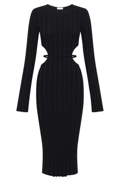 Elodie Knit Midi Dress - Black -Meshki Shop B802023.04.13MESHKI 14170