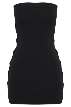 Maisy Strapless Knit Twist Mini Dress - Black -Meshki Shop B802023.04.13MESHKI 14186