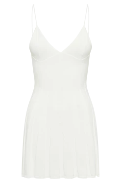 Kendra Rib Knit Mini Dress - White -Meshki Shop B842023.06.01MESHKI 469