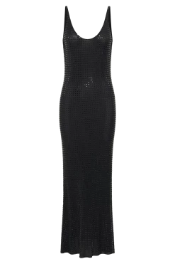 BSD Pam Square Diamante Maxi Dress - Black -Meshki Shop B842023.06.01MESHKI 473