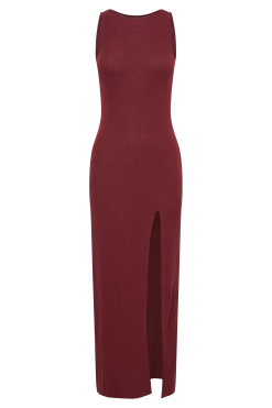Maxine Sheer Knit Maxi Dress - Berry -Meshki Shop B842023.06.01MESHKI 475