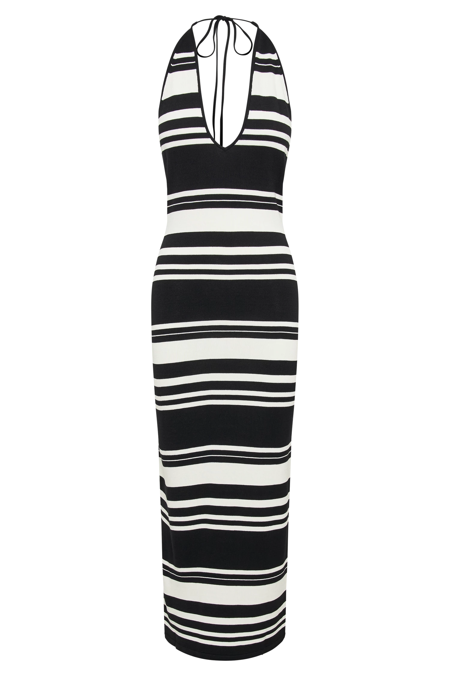 Brienne Stripe Maxi Dress - Black/White 10 Brienne Stripe Maxi Dress - Black/White - Image 8