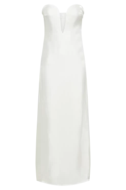 Chantelle Liquid Satin Midi Dress - White -Meshki Shop B842023.06.01MESHKI 497