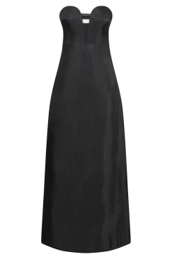 Chantelle Liquid Satin Midi Dress - Black -Meshki Shop B842023.06.01MESHKI 499