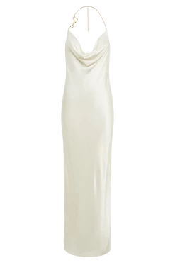 Melissa Satin Cowl Front Maxi Dress - Ivory -Meshki Shop B842023.06.01MESHKI 517