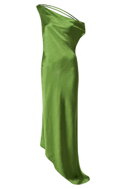 Yvette Slip Maxi Dress With Asymmetrical Hem - Emerald -Meshki Shop B852023.06.22MESHKI 604