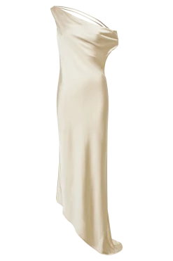 Yvette Slip Maxi Dress With Asymmetrical Hem - Gold -Meshki Shop B852023.06.22MESHKI 608