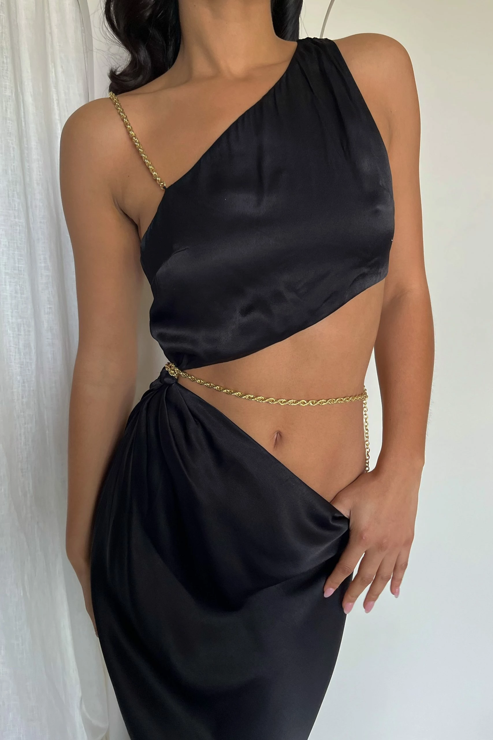 Clementine Chain Maxi Dress - Black 3 Clementine Chain Maxi Dress - Black