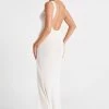 Maxine Sheer Knit Maxi Dress - White -Meshki Shop MESHKI ECOM JULY23 KATIE DAY01 S09 031