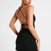 Diana Suiting Mini Dress - Black