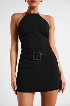 Diana Suiting Mini Dress - Black 17 Diana Suiting Mini Dress - Black -Meshki Shop MESHKI ECOM JULY23 KATIE DAY01 S24 054