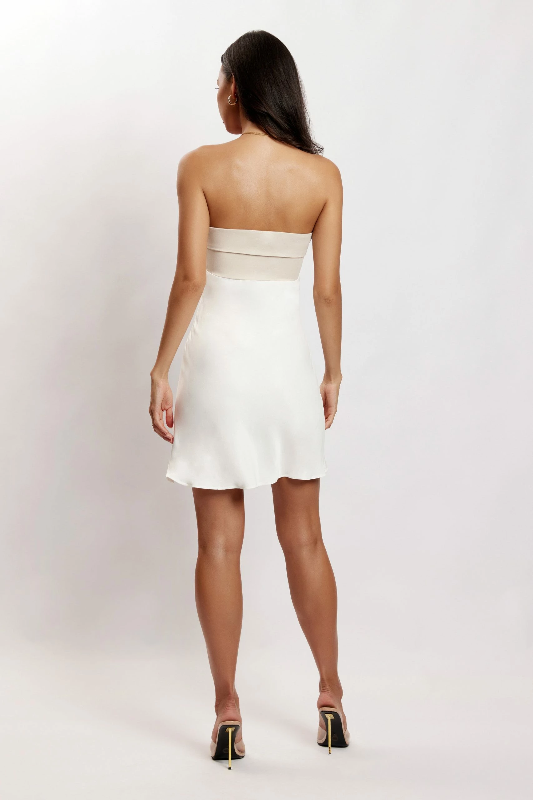 Veronica Strapless Mini Dress - Multi Bone 4 Veronica Strapless Mini Dress - Multi Bone - Image 2