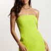 Maci Crepe Mini Dress - Lime Green -Meshki Shop Meshki21.02ecom11247