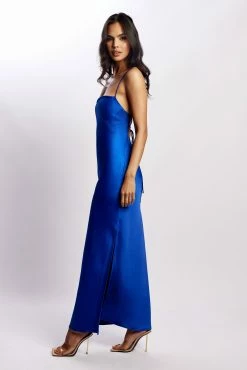 Sydney Straight Neck Slip Maxi Dress - Cobalt Blue 14 Sydney Straight Neck Slip Maxi Dress - Cobalt Blue -Meshki Shop MeshkiEcom26.0418968