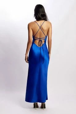 Sydney Straight Neck Slip Maxi Dress - Cobalt Blue 12 Sydney Straight Neck Slip Maxi Dress - Cobalt Blue -Meshki Shop MeshkiEcom26.0418976
