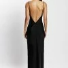 Baily Satin Maxi Dress - Black -Meshki Shop MeshkiEcom31.05.225281