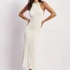 Adrienne Halter Neck Midi Dress - White -Meshki Shop Meshkiecom08.0317944