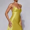 Porter Mini Slip Dress - Chartreuse -Meshki Shop Meshkiecom08.0629867