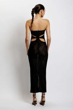 Krista Cut Out Bandeau Maxi Dress - Black 14 Krista Cut Out Bandeau Maxi Dress - Black -Meshki Shop Meshkiecom15.111094
