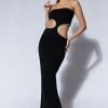 Jaden Strapless Cut Out Maxi Dress - Black -Meshki Shop Meshkiecom20.0644448