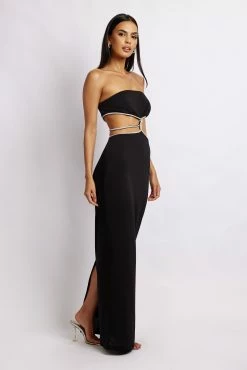 Billie Strapless Maxi Dress - Black -Meshki Shop Meshkiecom29.0313413